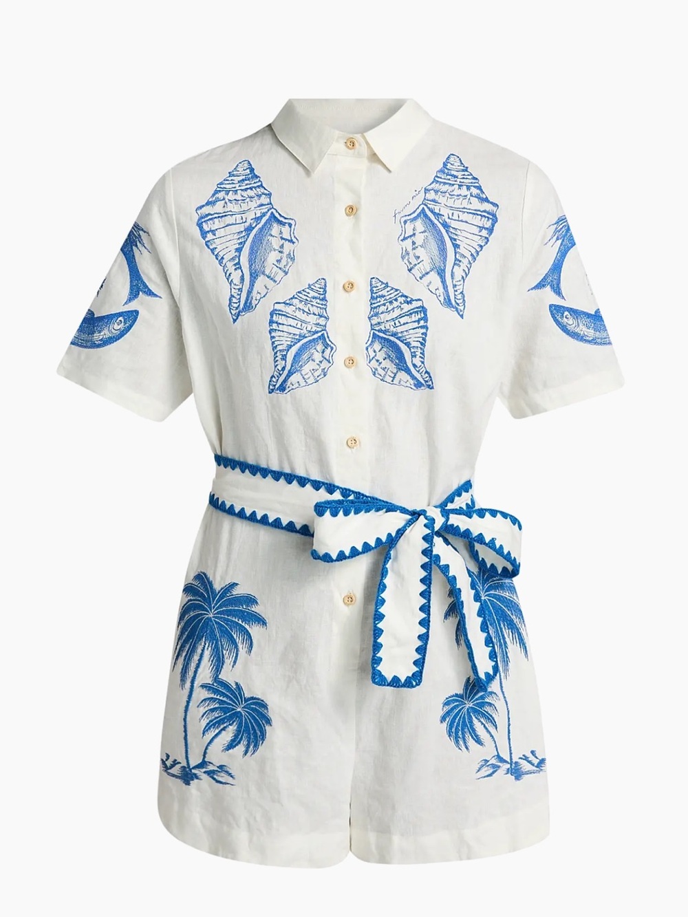 Farm Rio Brasil Vintage Embroidered Romper - Picture 7 of 7